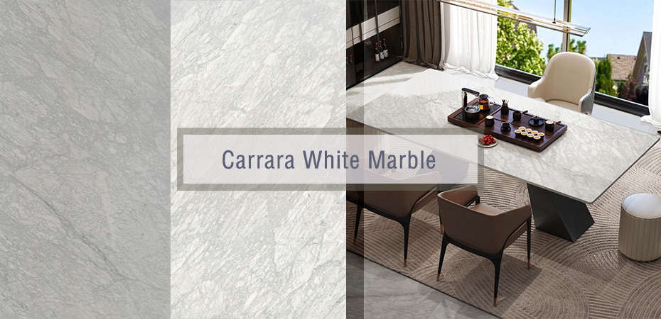 weißer Carrara-Marmor