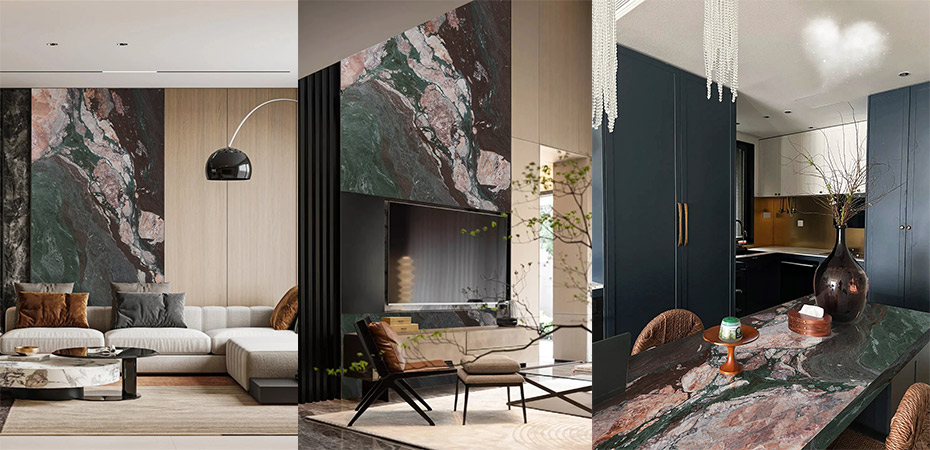 Four Seasons Green Marble series Applications