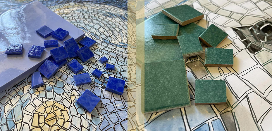 Marble Mosaic Components in Crafts