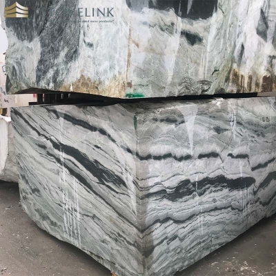 Raggio Verde marble block