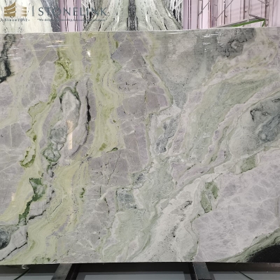 Raggio Verde marble slab