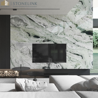 Raggio Verde marble block