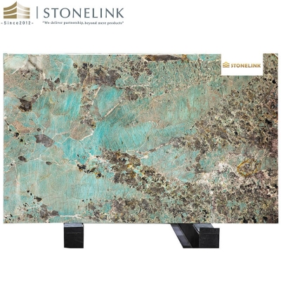 Amazon green quartzite slab