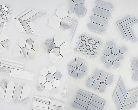 Die gängigsten Spezifikationen für zugeschnittene weiße Marmorfliesen und Mosaikfliesen auf dem US-Markt